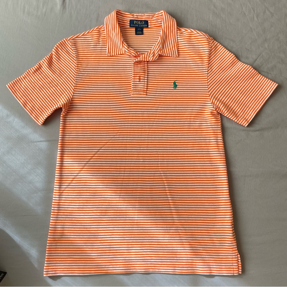 Boys striped Ralph Lauren polo tee